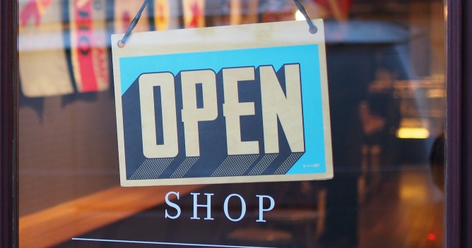 open sign
